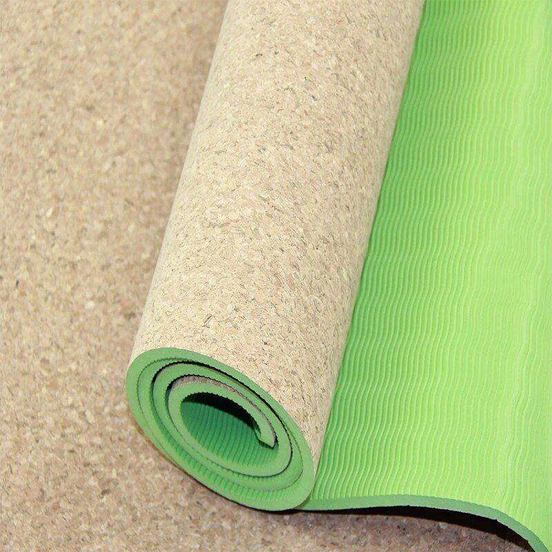 Eco-Friendly Cork & TPE Non-Slip Yoga Mat – Perfect for Pilates and Gymnastics, 6mm Thickness, 72″x24″ Sports and Fitness Yoga Color : as picture|as picture|as picture|as picture|as picture Eco-Friendly Cork & TPE Non-Slip Yoga Mat - Perfect for Pilates and Gymnastics, 6mm Thickness, 72