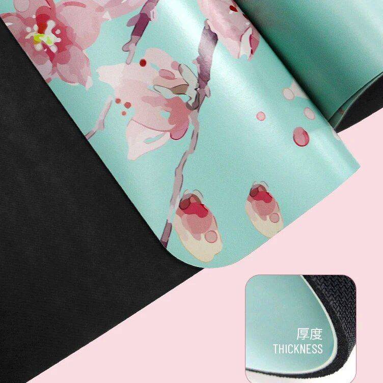 Eco-Friendly Professional Yoga Mat – PU Natural Rubber, Slip Resistant & Sweat Absorbent Sports and Fitness Yoga Model : Peach Blossom Eco-Friendly Professional Yoga Mat - PU Natural Rubber, Slip Resistant & Sweat Absorbent Sports and Fitness Yoga Model : Peach Blossom
