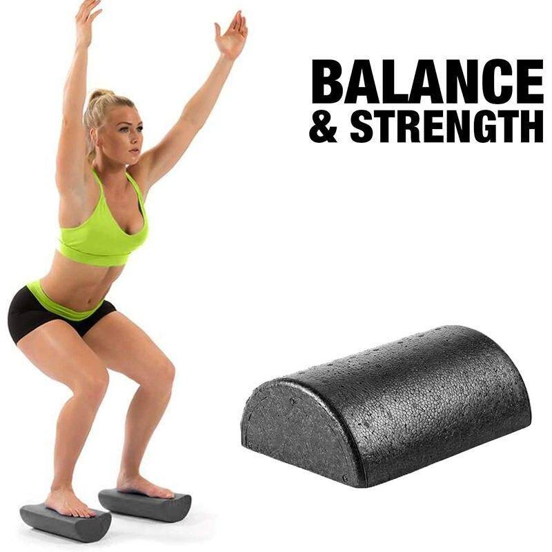 Enhance Your Fitness Routine with 1Pair 30cm Half Round Foam Roller Sports and Fitness Yoga Color : Black Enhance Your Fitness Routine with 1Pair 30cm Half Round Foam Roller Sports and Fitness Yoga Color : Black