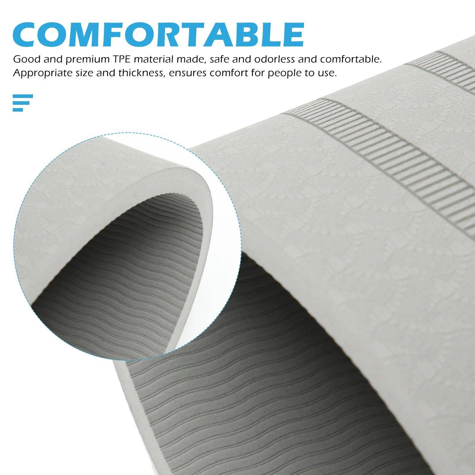 Multi-Functional TPE Fitness Mat: Jump Rope & Exercise Companion Sports and Fitness Yoga Color : Grey|Green|Pink Multi-Functional TPE Fitness Mat: Jump Rope & Exercise Companion Sports and Fitness Yoga Color : Grey|Green|Pink