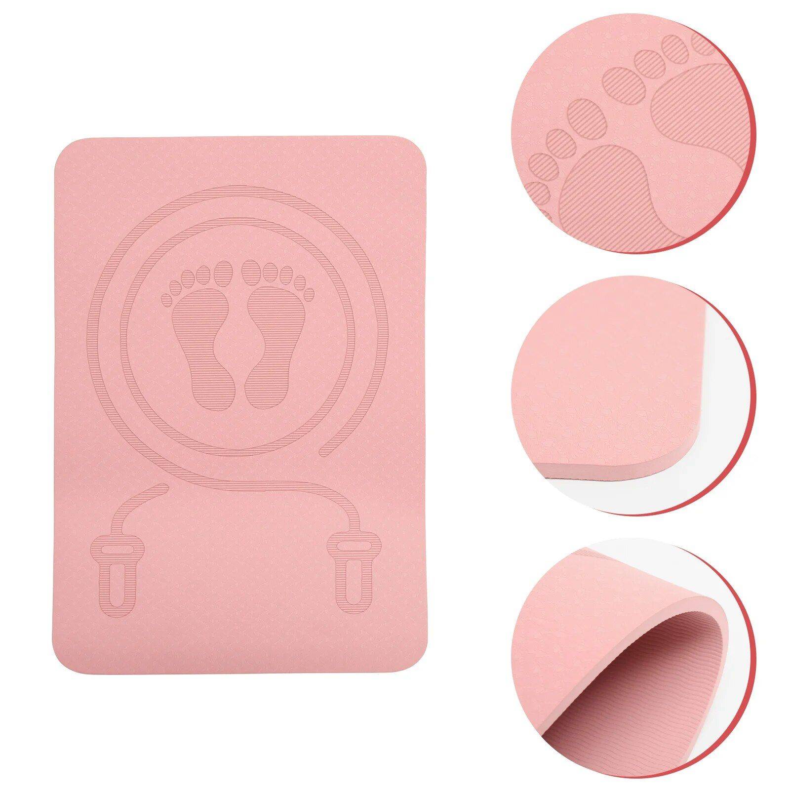 Multi-Functional TPE Fitness Mat: Jump Rope & Exercise Companion Sports and Fitness Yoga Color : Grey|Green|Pink Multi-Functional TPE Fitness Mat: Jump Rope & Exercise Companion Sports and Fitness Yoga Color : Grey|Green|Pink