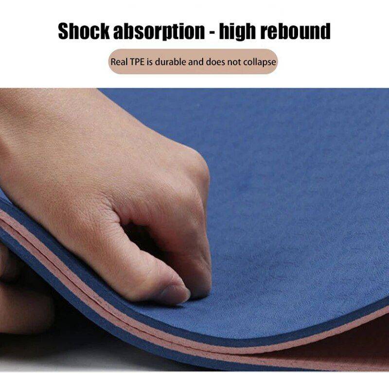 Premium TPE Double Layer Non-Slip Yoga Mat – Ideal for Gymnastics, Pilates & Fitness Sports and Fitness Yoga Color : Black|Blue|Gray|Pink-blue|Green-black|Pink|pink-gray|Blue-blue|Purple|Pink-purple|Purple-purple Premium TPE Double Layer Non-Slip Yoga Mat - Ideal for Gymnastics, Pilates & Fitness Sports and Fitness Yoga Color : Black|Blue|Gray|Pink-blue|Green-black|Pink|pink-gray|Blue-blue|Purple|Pink-purple|Purple-purple