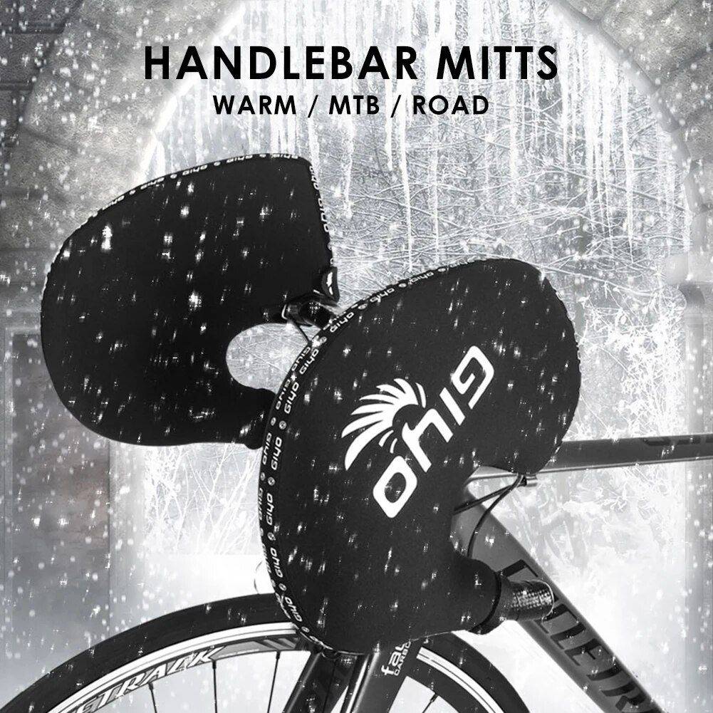 Thermal Cycling Handlebar Mittens with Reflective Safety Strip Cycling Type : For Road Bike|For MTB Thermal Cycling Handlebar Mittens with Reflective Safety Strip Cycling Type : For Road Bike|For MTB