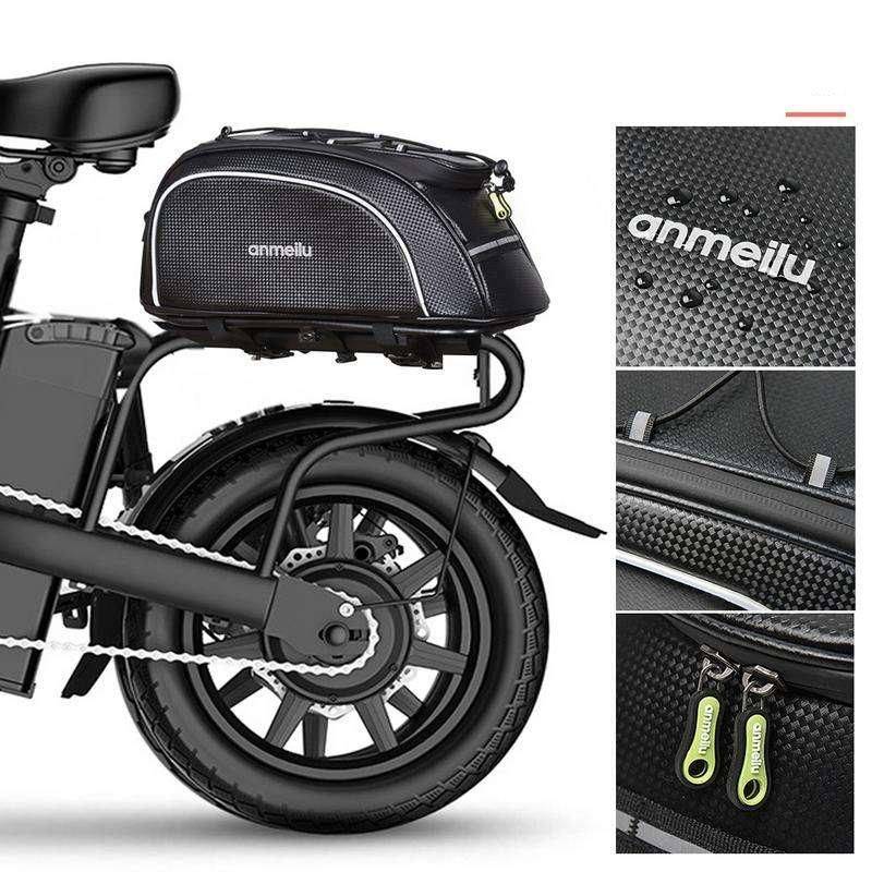 Waterproof 8L Bike Pannier Bag Cycling Color : Black and Grey Waterproof 8L Bike Pannier Bag Cycling Color : Black and Grey