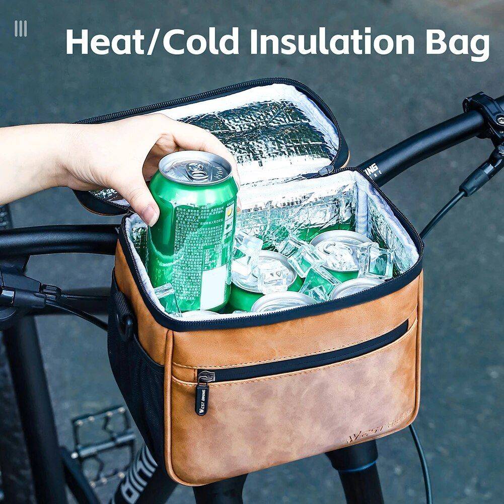 Waterproof Bicycle Handlebar Bag with Touch Screen Phone Pouch Cycling Color : Black|Brown Waterproof Bicycle Handlebar Bag with Touch Screen Phone Pouch Cycling Color : Black|Brown